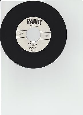 KENNY and the CADETS BARBIE RARE EARLY BEACH BOYS 45 ON RANDY RECORDS  NM BEAUTY