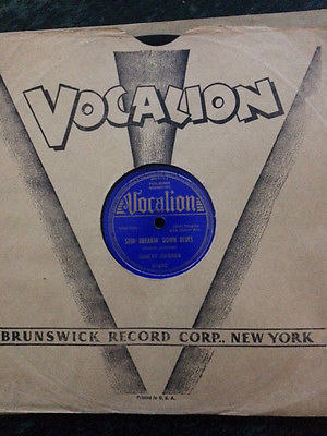 Vocalion 04002 ROBERT JOHNSON Stop Breaking Down/HONEYMOON  E copy 78 rpm 1937