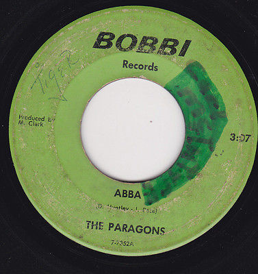 GARAGE 45 RPM - THE PARAGONS on BOBBI  RECORDS