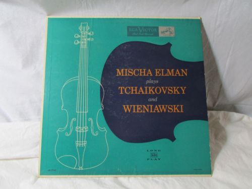 Mischa Elman Tchaikovsky Wieniawski Joseph Seiger RCA LM 1740 LP Record VG+