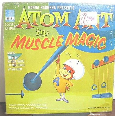  - Atom Ant In Muscle Magic-Rare  Hanna Barbera Cartoon  LP-NMint Shrink - auction details