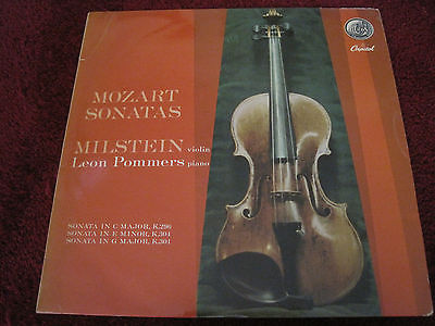 MILSTEIN Mozart Violin Sonatas Leon Pommers piano Capitol P8452
