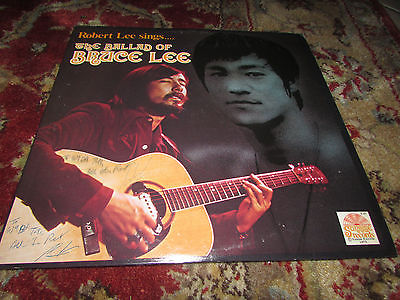  - ROBERT LEE SINGS THE BALLAD OF BRUCE LEE LP SIGNED / PRIVATE  PRESS - auction details
