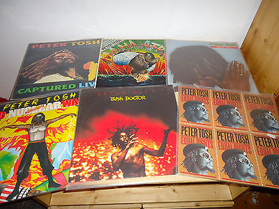 6 LPs Peter Tosh Bush Doctor Mystic Man Equal Rights Mama Africa
