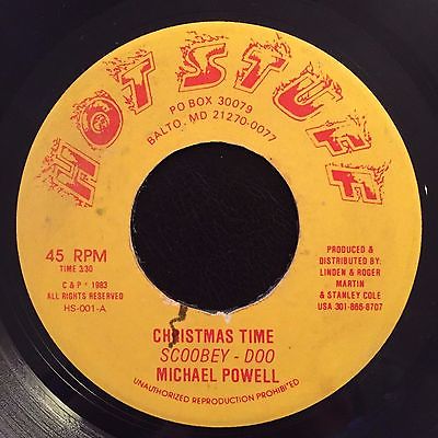Michael Powell / Scoobey Doo - Christmas Time - Hot Stuff 7" 45T Reggae VG++ MP3