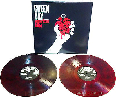 Green Day ‎– American Idiot Exclusive Red & Black Swirl Colored Vinyl 2LP  #/800