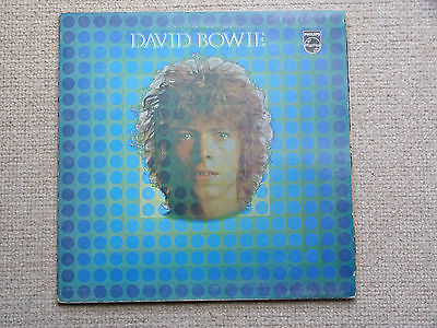 VERY RARE DAVID BOWIE SELF TITLED LP PHILIPS SBL 7912 BLACK SILVER 1969 IN VGC