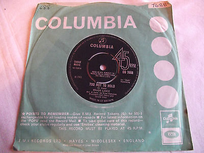 MAJOR LANCE   TOO HOT TO HOLD ** 1965 COLUMBIA 45 MINT-