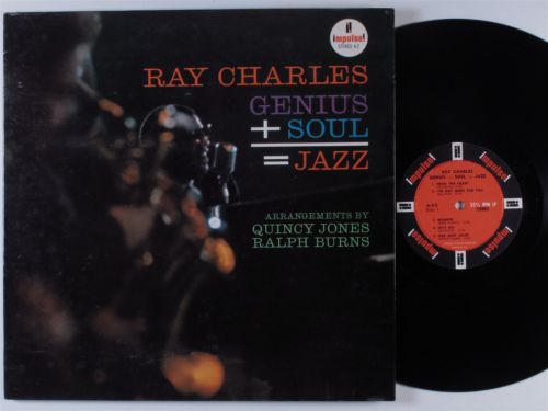 RAY CHARLES Genius + Soul = Jazz IMPULSE A-2 LP NM stereo gatefold