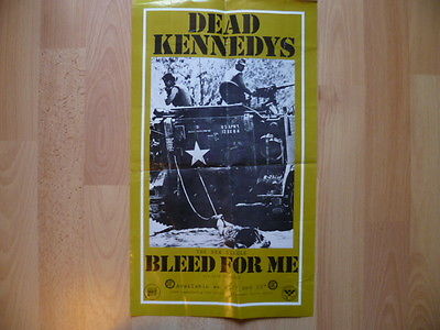 Dead Kennedys - Bleed for me 7" and 12" original promo poster UK Punk 1982