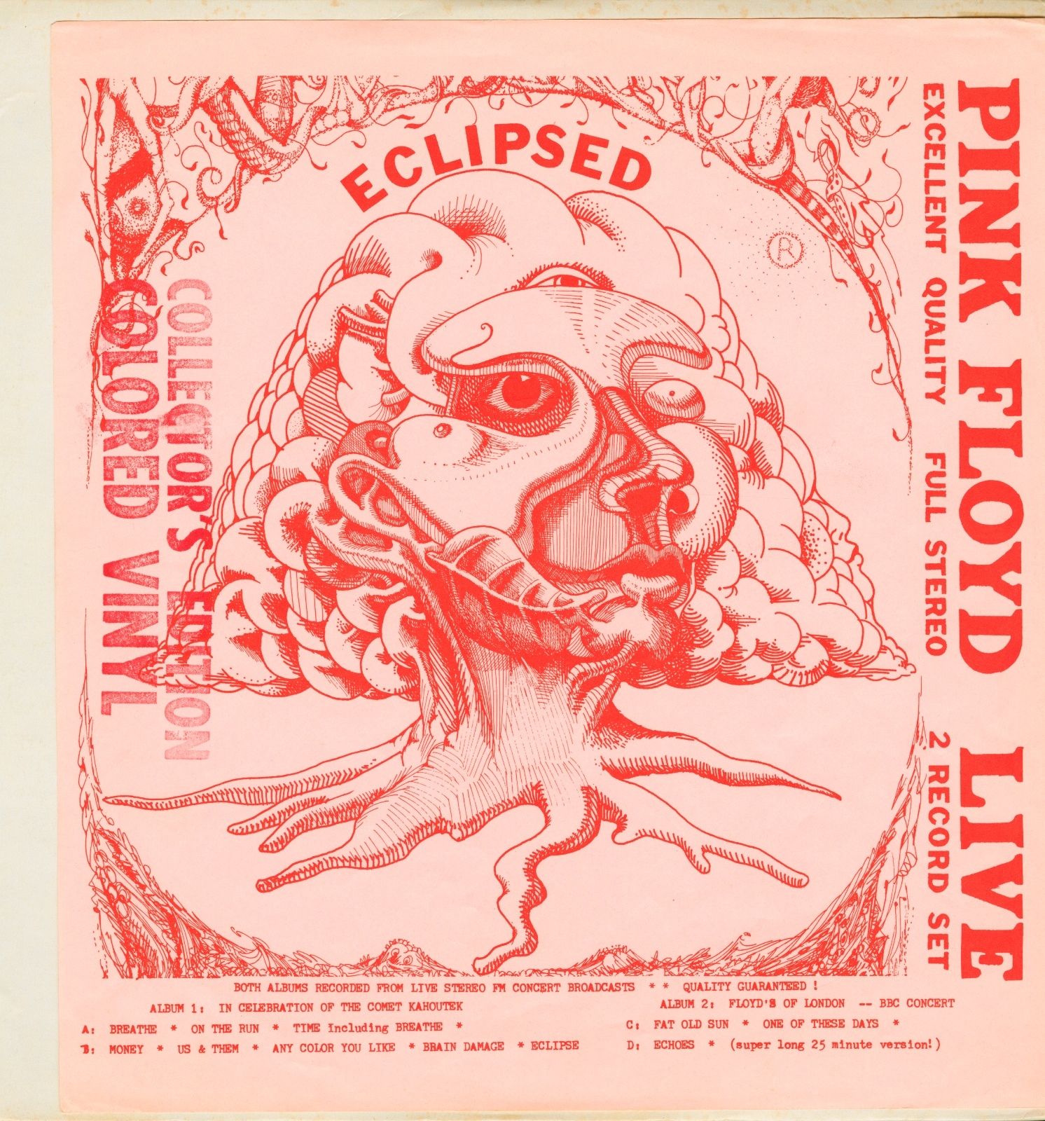 PINK FLOYD - Eclipsed -  COLLECTOR'S EDITION COLORED VINYL 200 ONLY