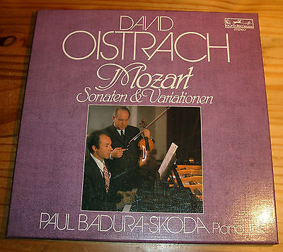 OISTRAKH BADURA-SKODA Mozart Sonatas, Variations 3-LP-Box Eurodisc