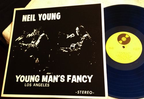 Rare LP Neil Young - Young Man's Fancy - Los Angeles RI 3245 A/B NM BLUE WAX