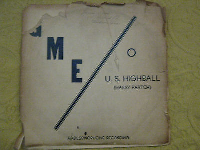 RARE 1946 - Harry Partch, 'U.S. Highball' 3 × 12", 78 RPM, Album, Red Vinyl