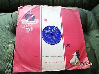 Ray Charles VINYL 78 RPM BRAZIL 1961 UNBREAKABLE I can't stop loving you BLUES