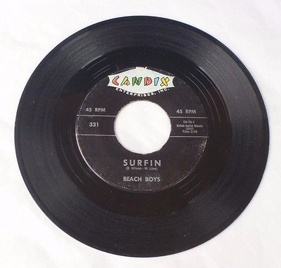 The Beach Boys Surfin / Luau Candix 331 45RPM Record 1st Rare Surf