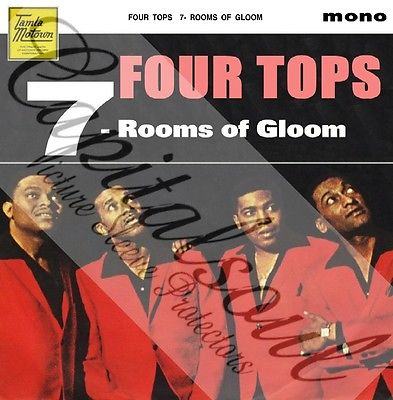 60S MOD TAMLA MOTOWN FOUR TOPS 7-ROOMS OF GLOOM PICTURE SLEEVE