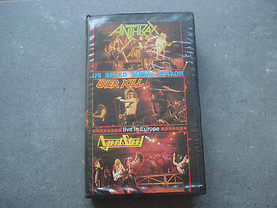 ANTHRAX OVER KILL AGENT STEEL METAL HAMMER ROADSHOW  #1 1986 VHS VIDEO
