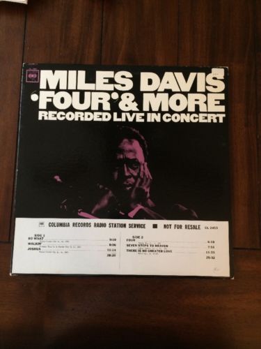 Miles Davis - Four & More Live Lp WLP Dj Promo CLEAN Jazz Two Eye TIMESTRIP