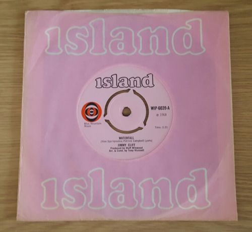 Rare 1968 UK Press. Northern Soul 7" Jimmy Cliff - Waterfall. Island 6039