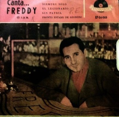 ? 7" EP 1958 Freddy Quinn SIN PATRIA Filmmusik HEIMATLOS   Argentinien  VG++ ?