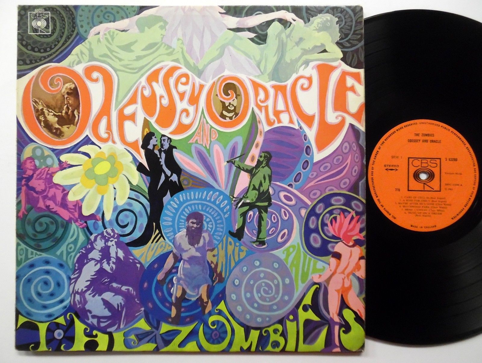 The ZOMBIES Odessey and Oracle UK LP 1968 1st press Psych Masterpiece sm1002