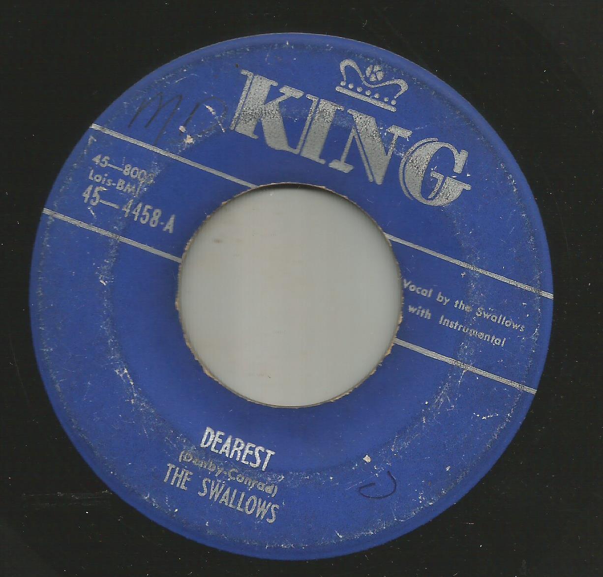 DOOWOP R&B - SWALLOWS- WILL YOU BE MINE  /  DEAREST  -HEAR BOTH--1951 KING