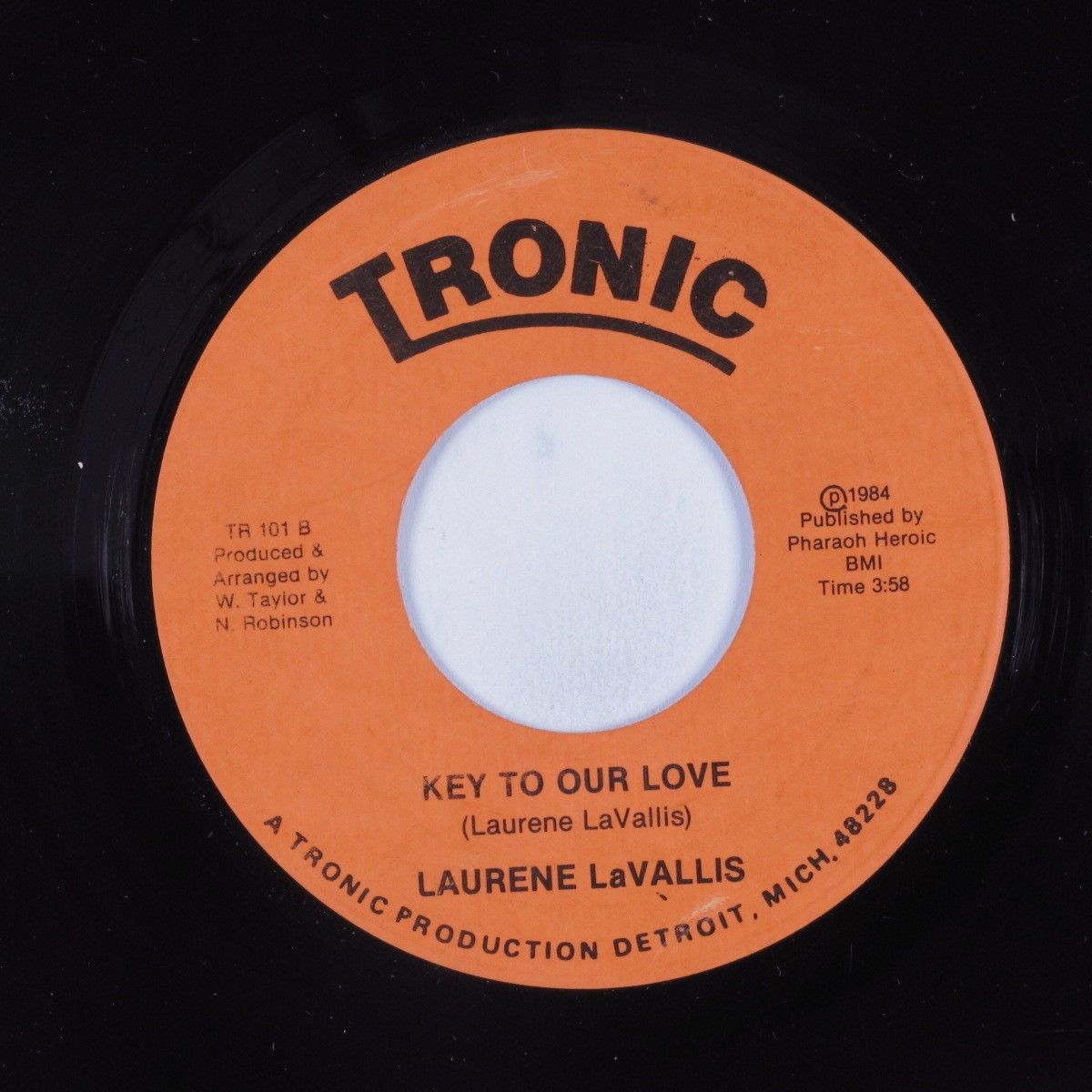 Sweet Soul 45 LAURENE LAVALLIS Key To Our Love TRONIC HEAR