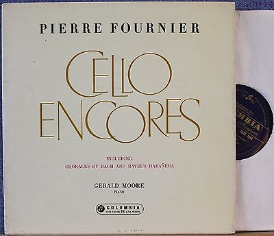Fournier+Moore. Cello Encores. Col 33CX 1644. NM(-)