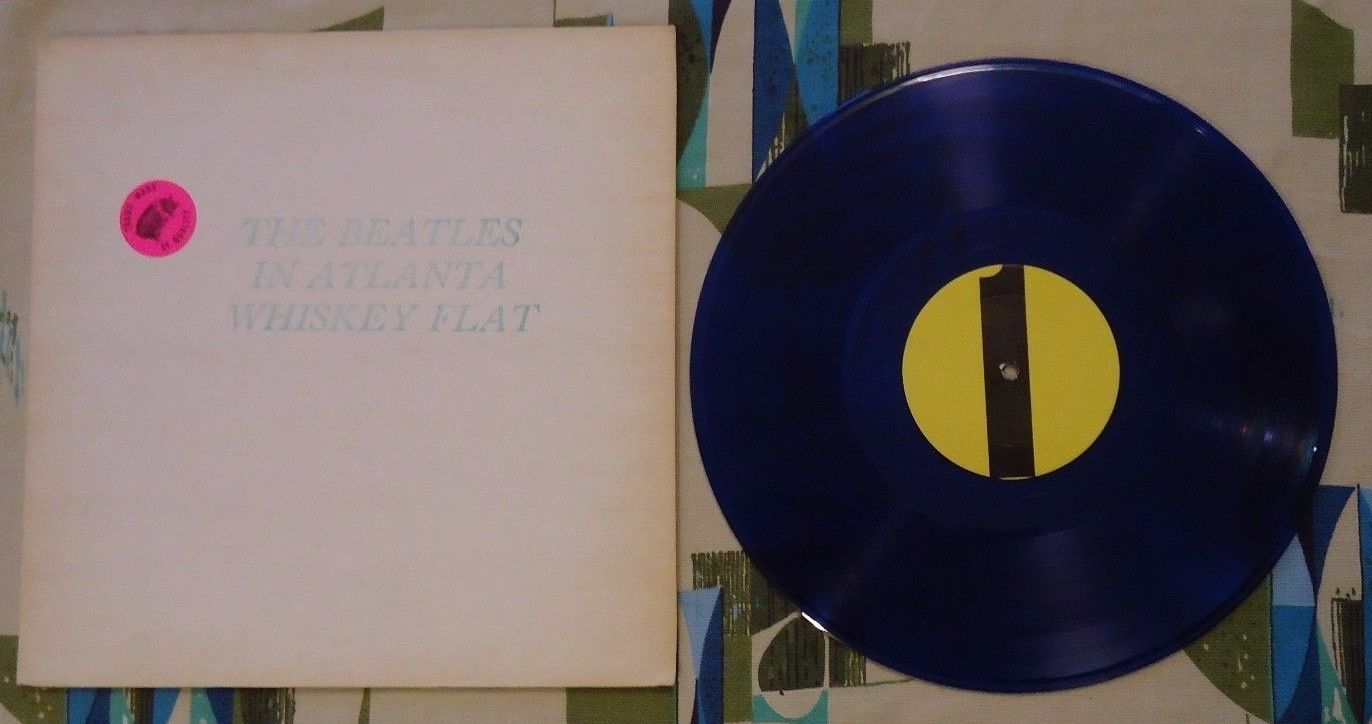 The Beatles LP In Atlanta Whiskey Flat - Trade Mark Of Quality TMQ Blue Vinyl