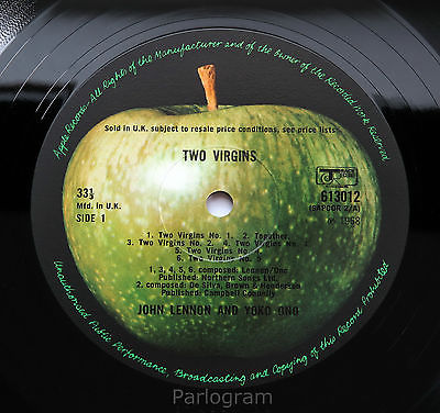 John Lennon/Yoko Ono - Two Virgins - UK 1968 1st Press Apple Sapcor LP - Beatles