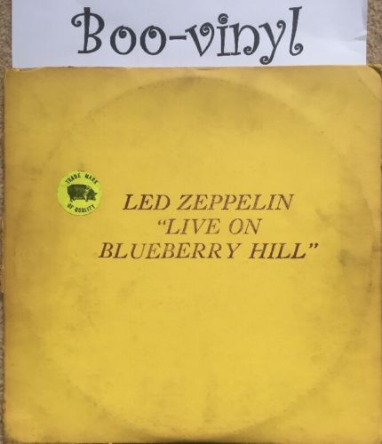 Led Zeppelin "LIVE ON BLUEBERRY HILL" 2 X Coloured Vinyl Trade Mark
