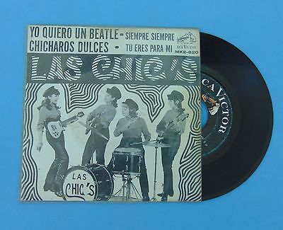 LAS CHIC'S RARE EP WE LOVE YOU BEATLES FIRST MEXICAN GIRL ROCK BAND  60'S POKORA