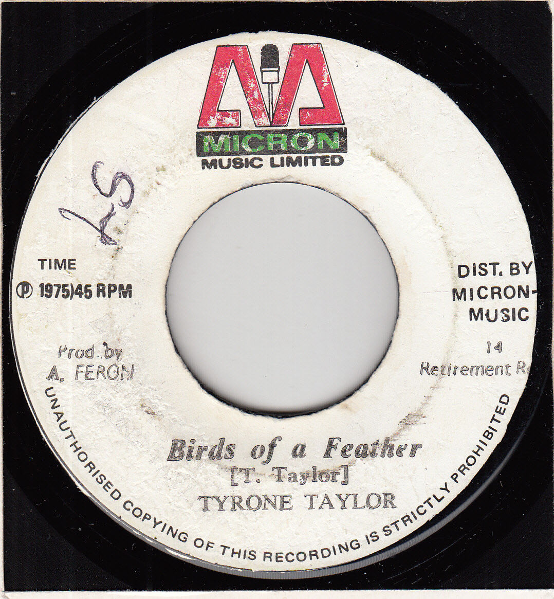  70s Reggae TYRONE TAYLOR birds of a feather Jamaican