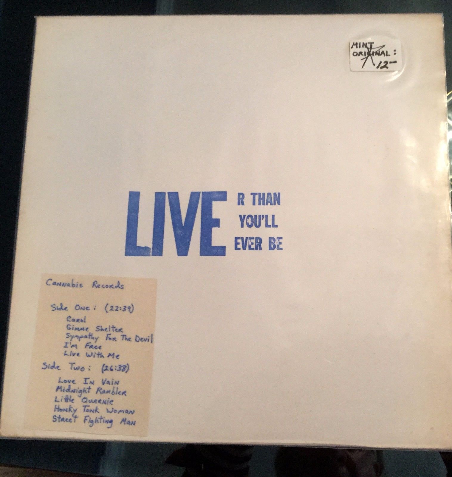 popsike.com - ROLLING STONES LIVE R THAN YOU'LL EVER BE VINYL LP