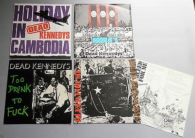 Dead Kennedys - 4 x 7" Singles California Holiday Too Drunk Bleed For Me