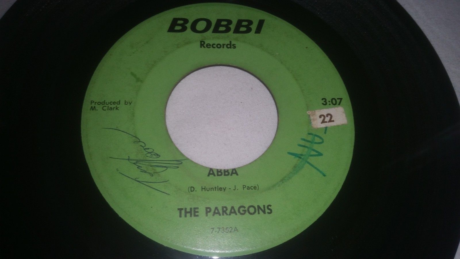 THE PARAGONS - ABBA / BETTER MAN THAN I  VERY RARE  GARAGE ROCK - BOBBI RECORDS