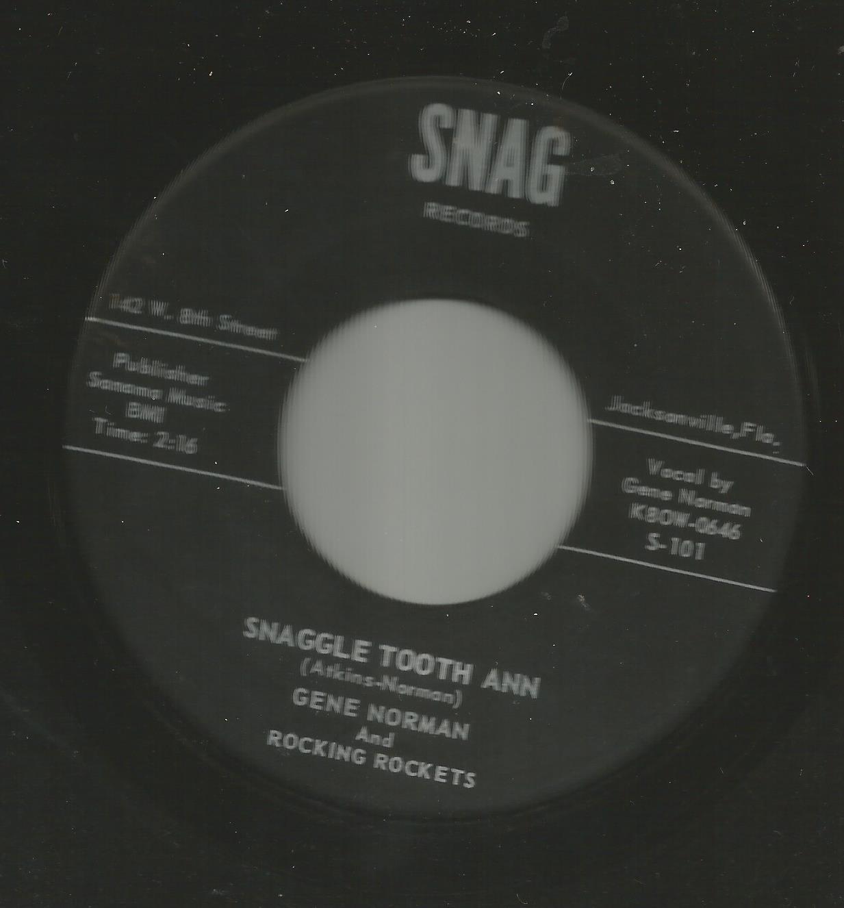 ROCKABILLY - GENE NORMAN - SNAGGLE TOOTH ANN  -HEAR BOTH -1959 FLORIDA SNAG