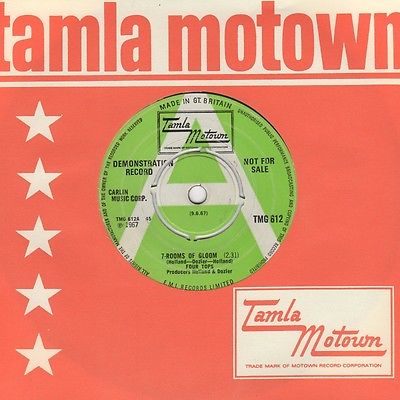 Four Tops - 7 Rooms Of Gloom / I'll Turn To Stone - Tamla Motown Demo TMG 612 -