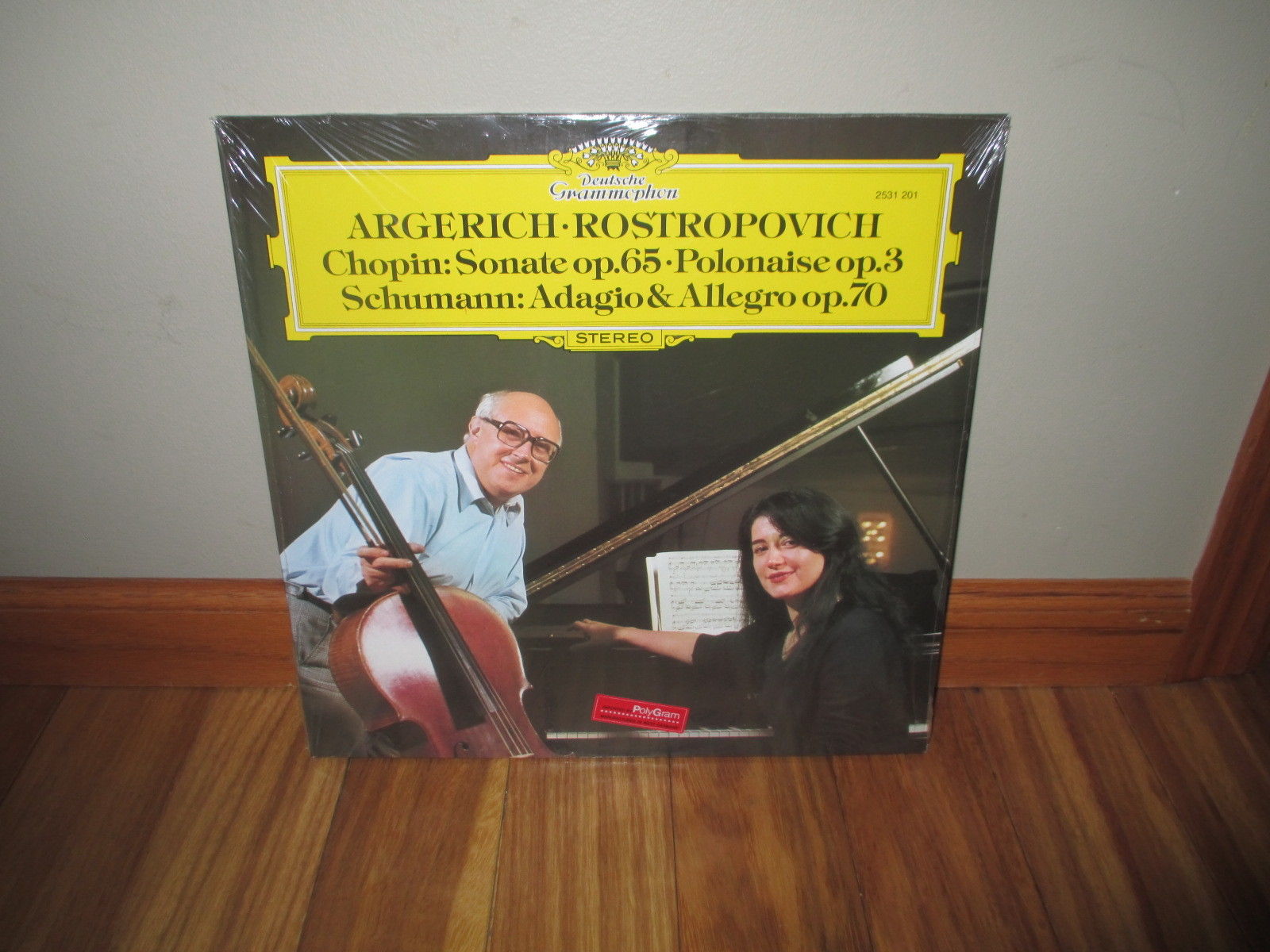 Argerich / Rostropovich: Chopin- Sonate op. 65+ DGG 2531 201 SEALED #SV5