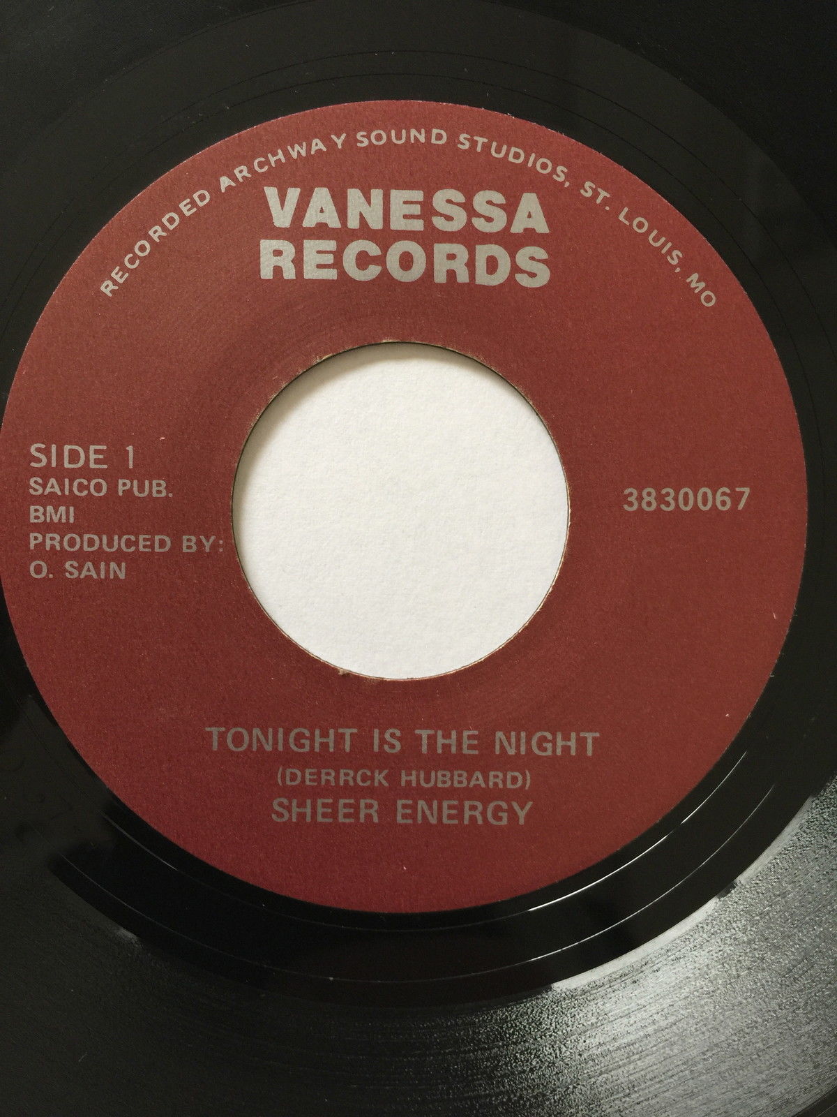  SHEER ENERGY, TONIGHT IS THE NIGHT, RARE MODERN SOUL 45 -  auction details