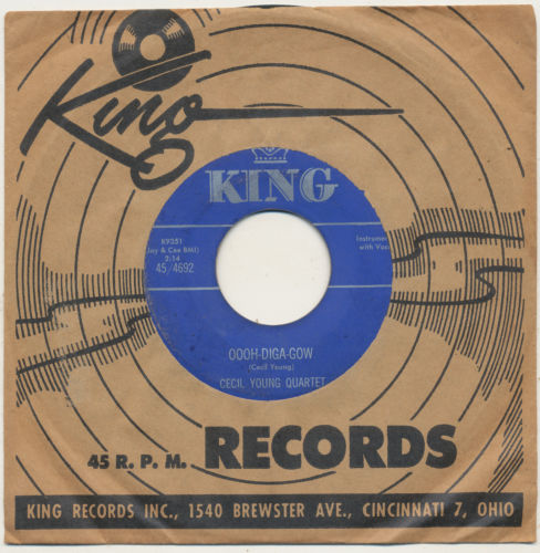 CECIL YOUNG QUARTET on King —OOOH-DIGA-GOW— afro latin jazz exotica 45 | LISTEN