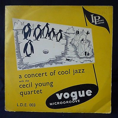 CECIL YOUNG QUARTET Concert Of Cool Jazz VOGUE UK Original 10” LP NM