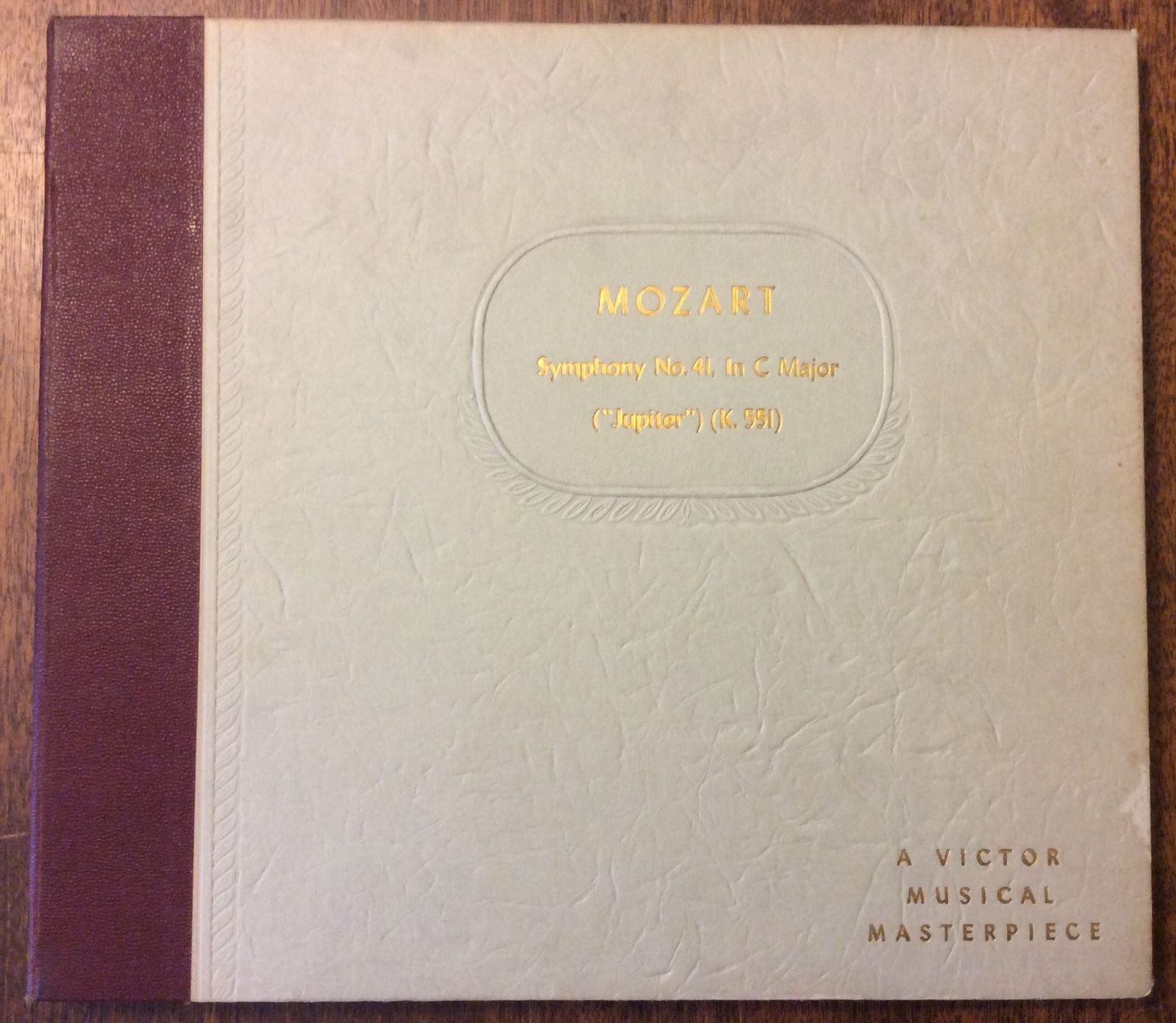Bruno Walter, Vienna Philharmonic on 78 rpm Victor Album DM-584: Mozart Jupiter