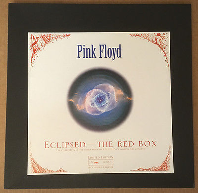 PINK FLOYD ECLIPSED THE RED BOX 2-LP VINYL LONDON BBC LIVE POSTER STICKER RARE