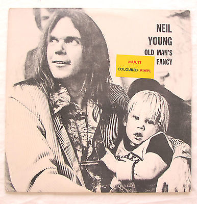 NEIL YOUNG -OLD MAN'S FANCY-PRIVATE LABEL LIVE 1976 2LPs COLORED VINYL RARE NM