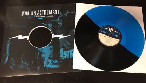 Man Or Astroman? BLACK AND BLUE Live At Third Man Records LP NEW Rare & Limited