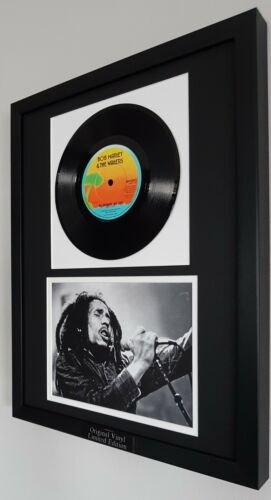 Bob Marley-Framed Original No Woman No Cry-Vinyl Record-Metal Plaque-RARE
