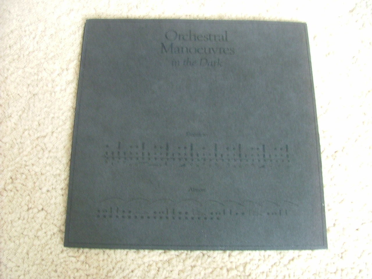 Orchestral Manoeuvres In The Dark - ELECTRICITY - RARE Braille 7" FAC6 - N/MINT