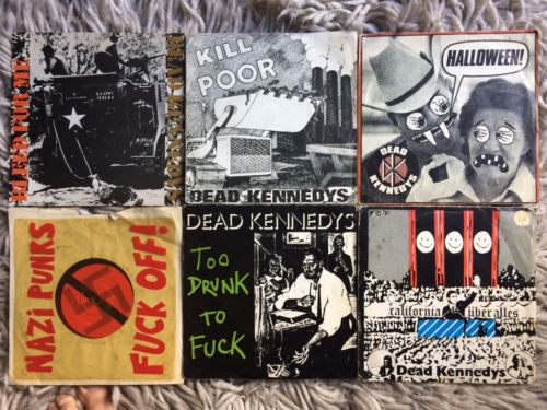 6 x Dead Kennedys 7" - Bleed for me, California Uber Alles, Kill the poor etc...